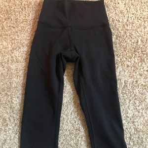 lululemon athletica 17” Black Crop Leggings